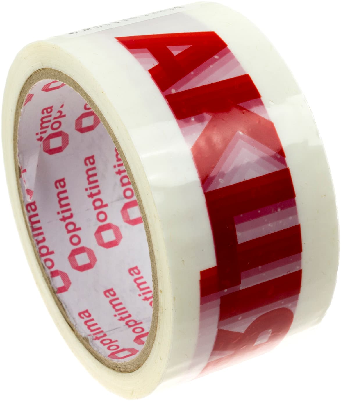 Стрічка клейка пакув. "Optima" 48ммх50м з нанесенням "Акція" №O45305/O45303 — купити | Канцелярський Сад