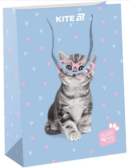 Пакет подарунковий папер. 18х24см Studio Pets №SP25-265/Kite — купити | Канцелярський Сад