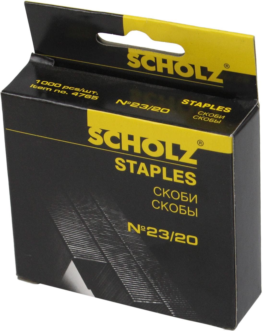 Скоби "Scholz" №23/20 (1000шт) №4765 — купити | Канцелярський Сад