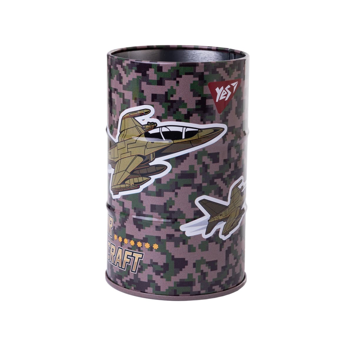 Стакан-підставка метал. "Yes" №708097 "Military" бочка — купити | Канцелярський Сад