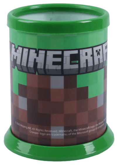 Стакан для ручок "Yes" №940405 "Minecraft" розбірний,зелений — фото товару | Канцелярський Сад