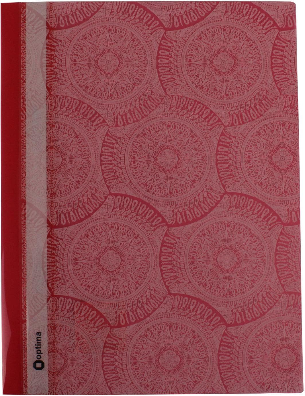 Папка-швидкозш. "Optima" №O31265-03 А4 Калейдоскоп, червона — купити | Канцелярський Сад