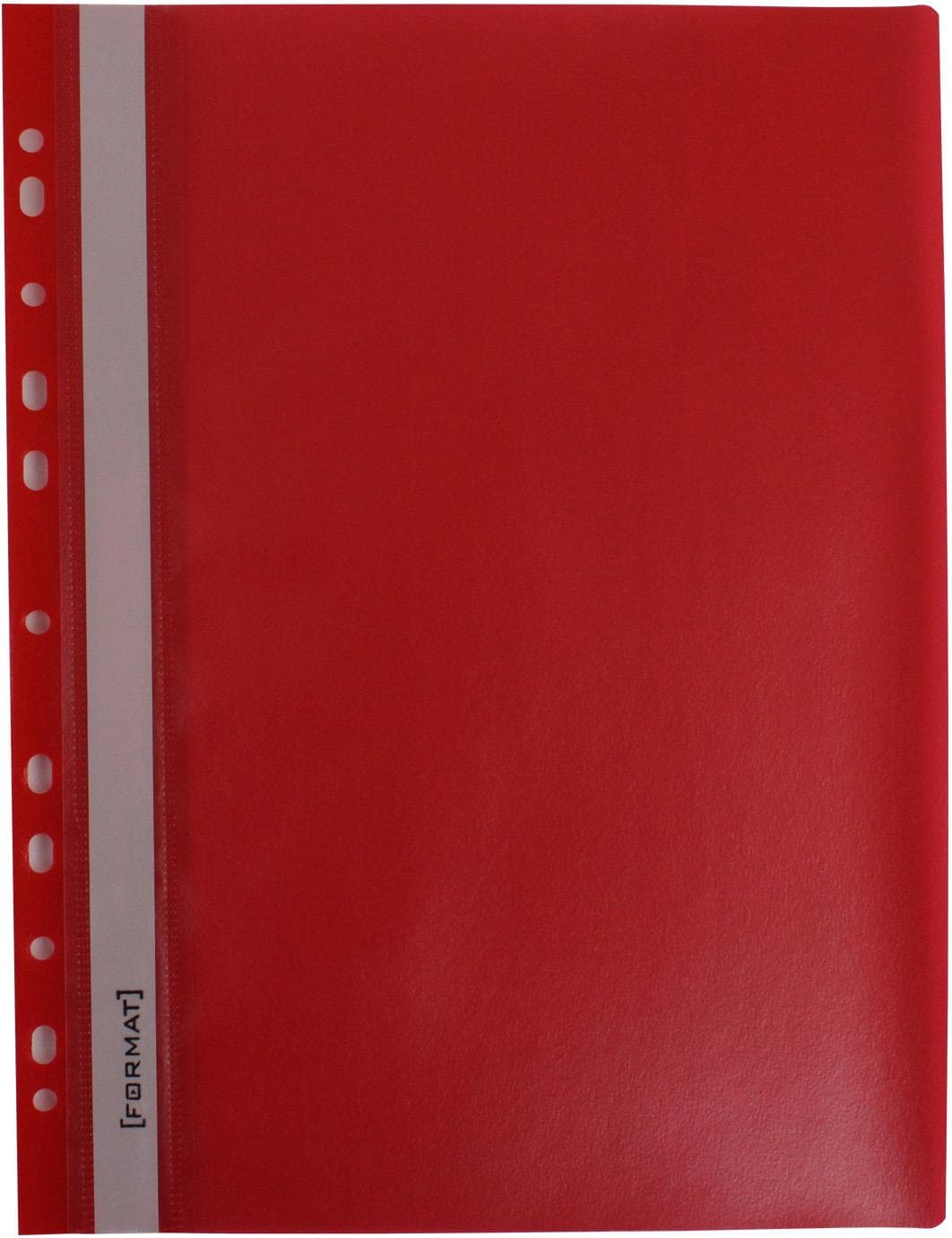 Папка-швидкозш. "Economix Light" №E38504-03 А4 з прозор.верхом,з перфор.,апельс.,червона — купити | Канцелярський Сад