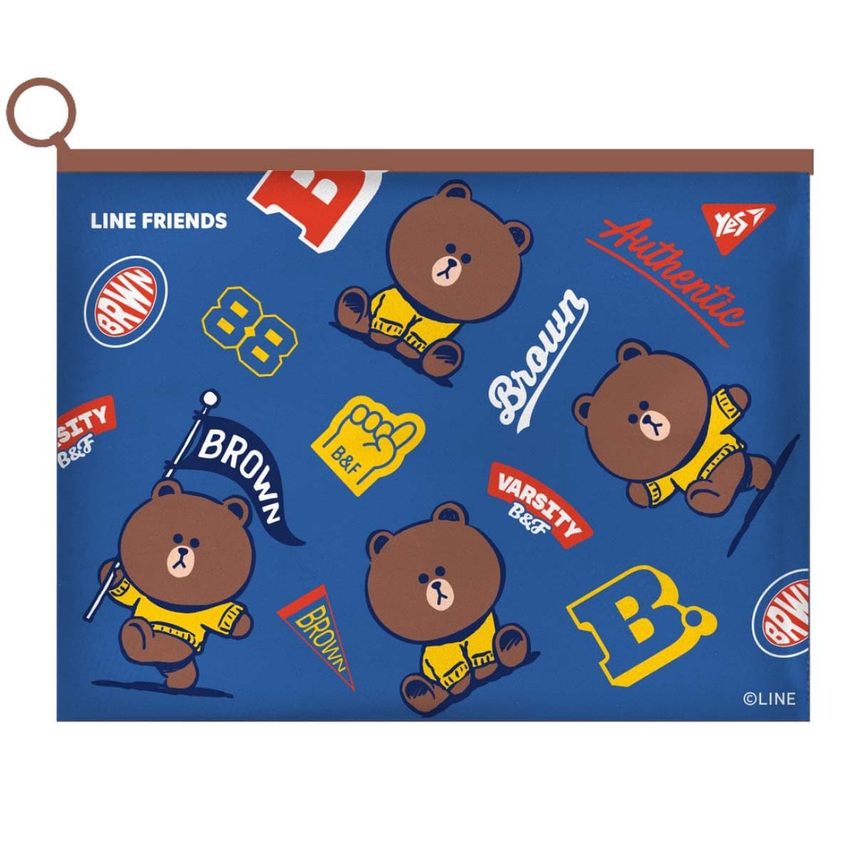Папка-конверт "Yes" №492091 А4 Line Friends на блискавці — купити | Канцелярський Сад