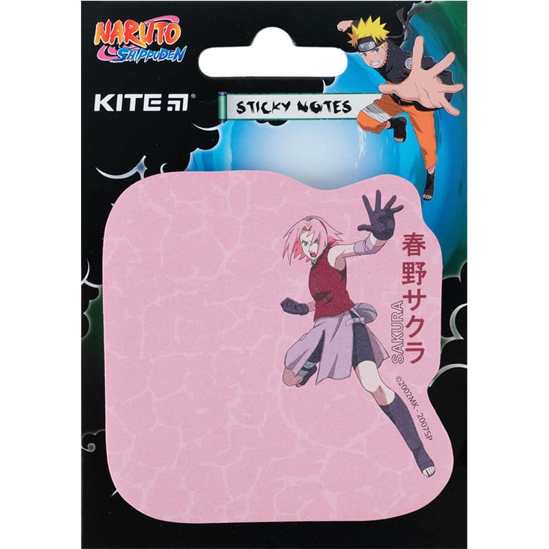 Блок/зам. липк. краєм 70х70мм 50арк. "Kite" Naruto №NR23-298-2 — купити | Канцелярський Сад