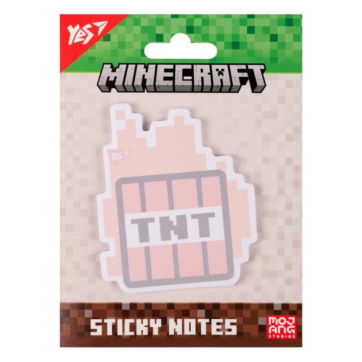 Блок/зам. липк. краєм фігурний 40арк. "Yes" Minecraft TNT №170397 — купити | Канцелярський Сад