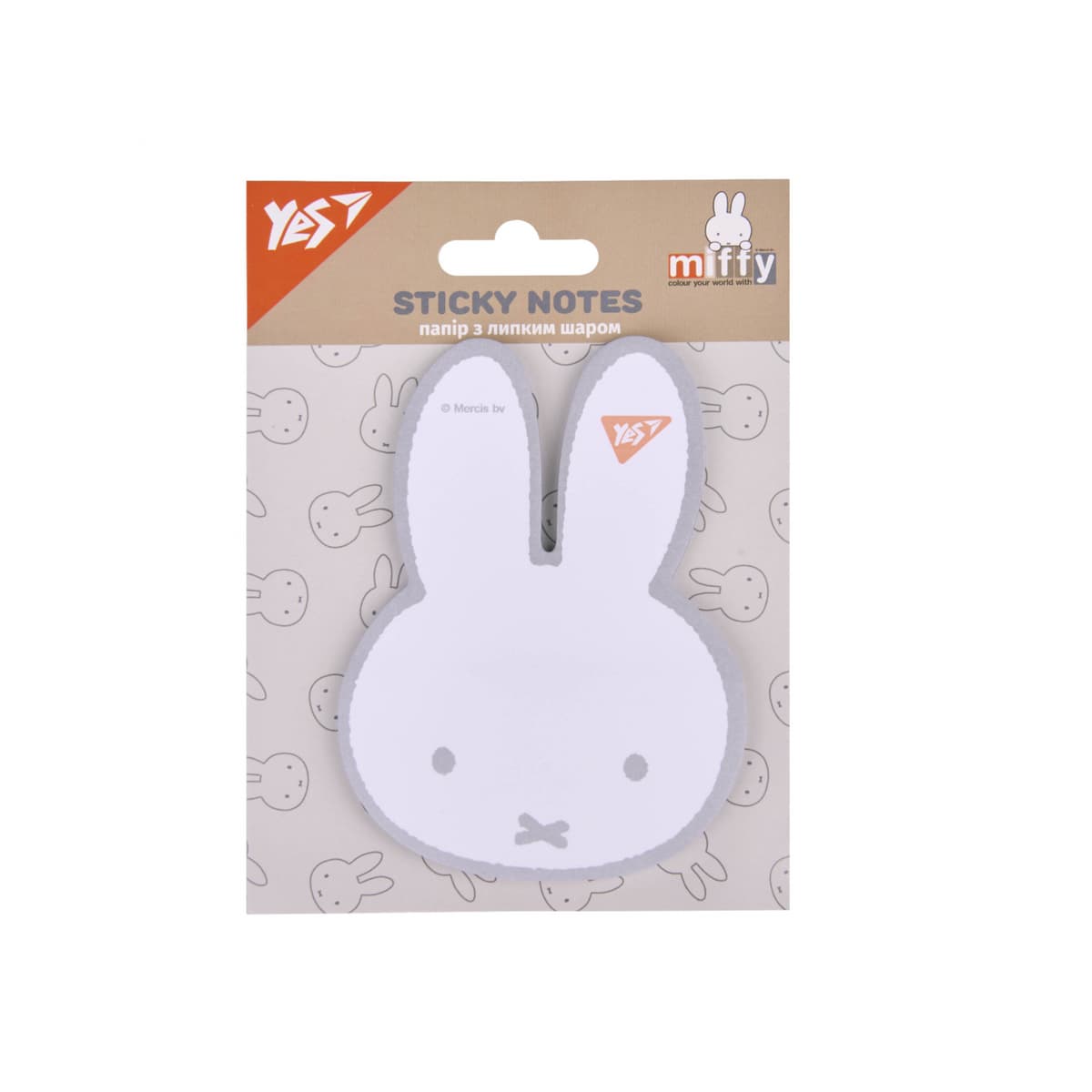 Блок/зам. липк. краєм фігурний 40арк. "Yes" Miffy №170436 — купити | Канцелярський Сад