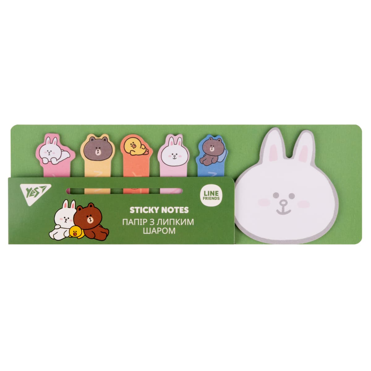 Блок/зам. липк. краєм 60х200мм 120арк. "Yes" Line Friends Cony №170330 — купити | Канцелярський Сад
