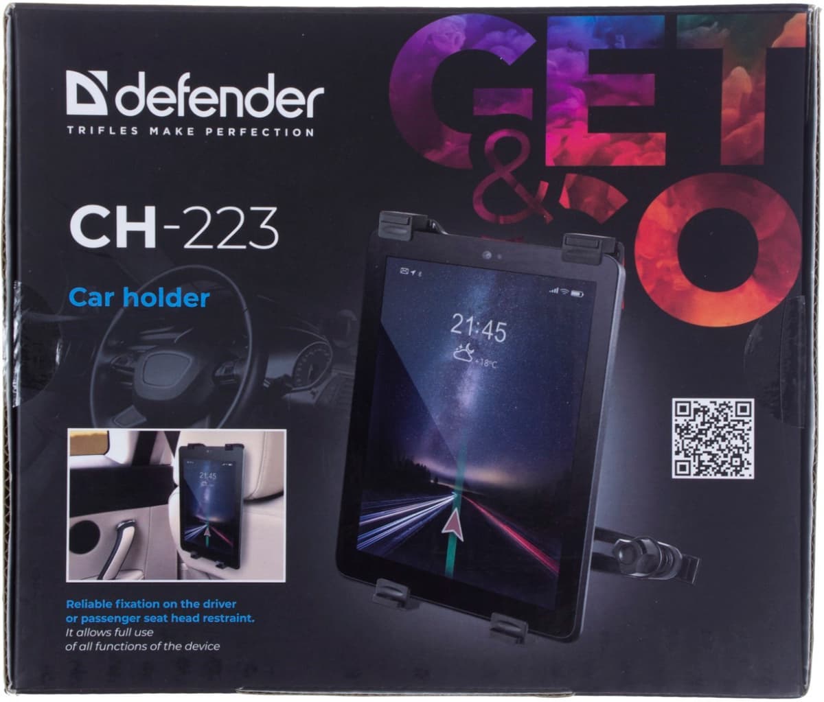 Автомобільний тримач для планшета Defender CH-223 110х220мм, на підголовник — купити | Канцелярський Сад