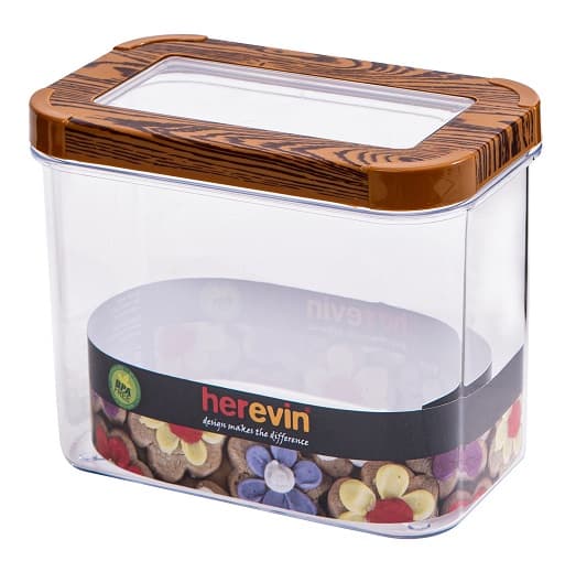 Контейнер для харч. прод. пласт. "Herevin Wood" Transparent Lid 1,2л №161212-003 — купити | Канцелярський Сад