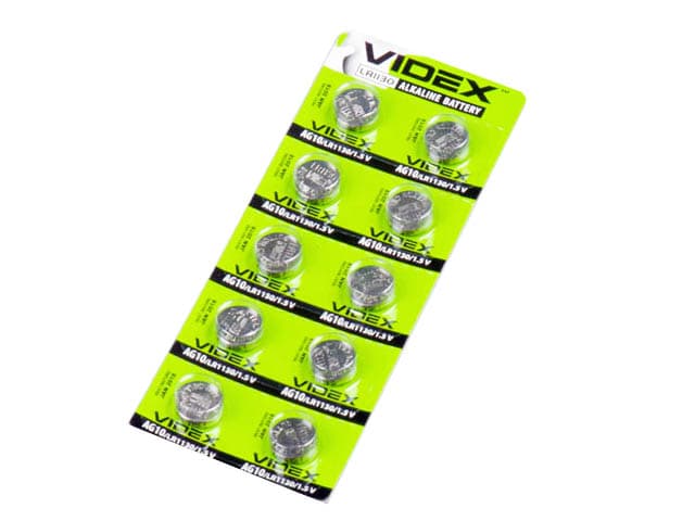 Батарейка Videx AG10/10bl(LR1130) — фото товару | Канцелярський Сад