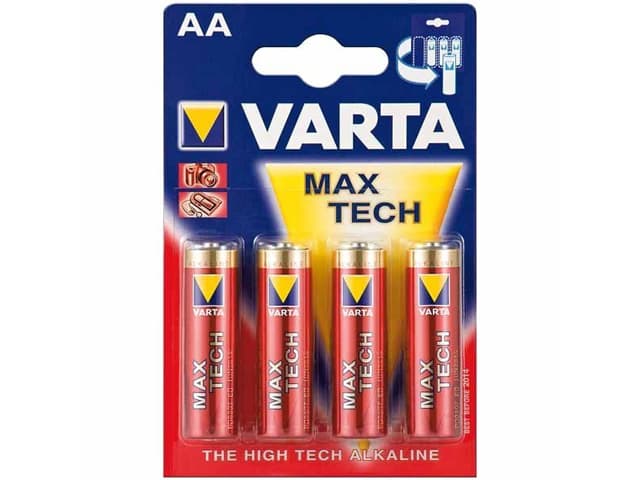 Батарейки Varta maxi tech/longlife max power LR-06/блістер 4шт — купити | Канцелярський Сад