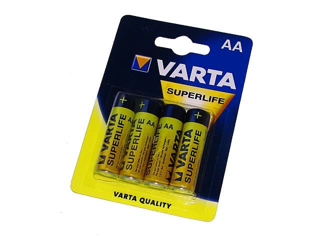Батарейки Varta Superlife/Super Heavy Duty R-06/блістер 4шт — купити | Канцелярський Сад