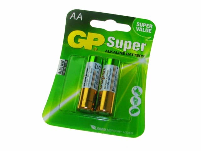 Батарейки GP Super 15A-2UE2 LR-06/блістер 2шт — купити | Канцелярський Сад