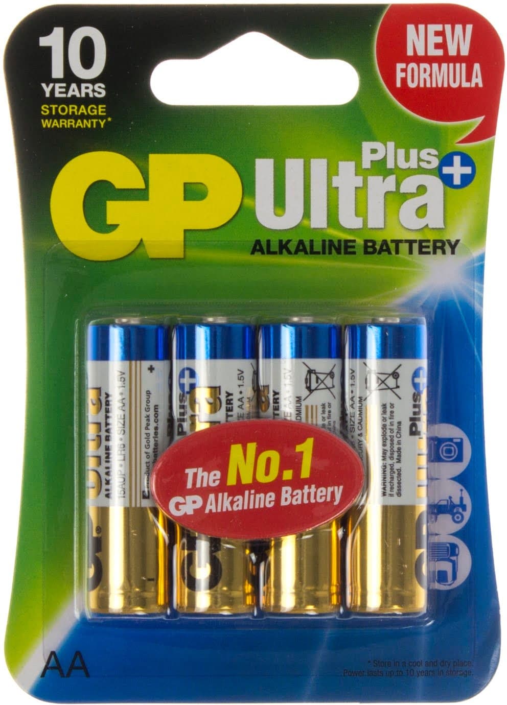 Батарейки GP Ultra Plus 15AUPHM-2UE4 LR-06/блістер 4шт — купити | Канцелярський Сад