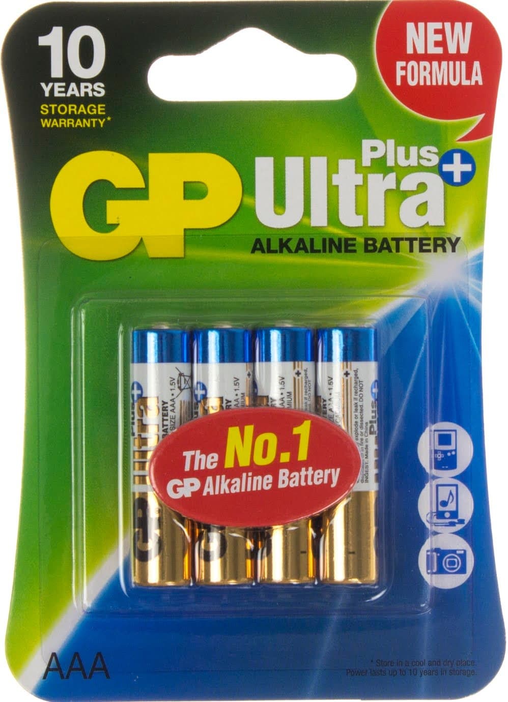 Батарейки GP Ultra Plus 24AUPHM-2UE4 LR-03/блістер 4шт — купити | Канцелярський Сад
