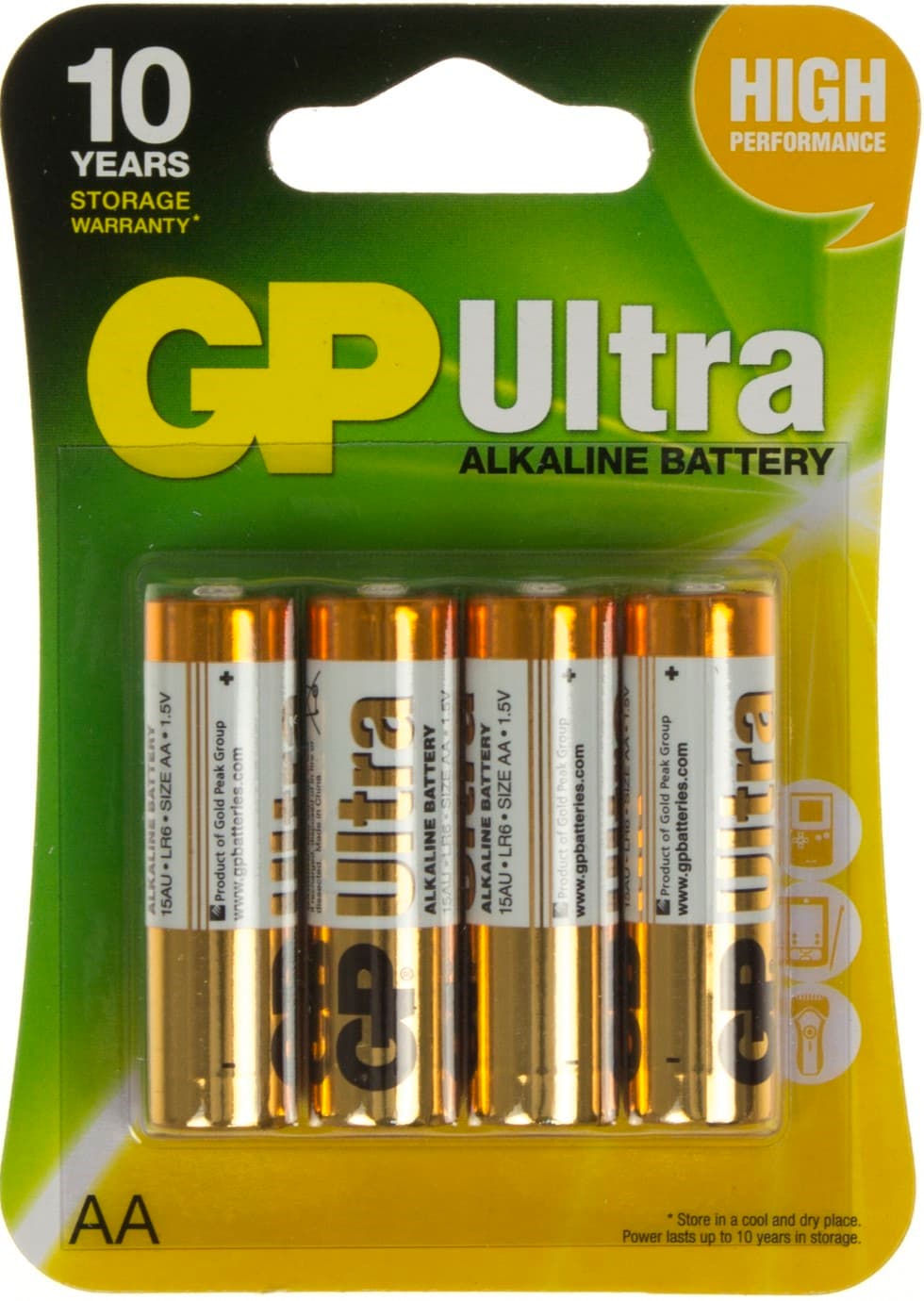 Батарейки GP Ultra 15AUHM-2UE4 LR-06/блістер 4шт — купити | Канцелярський Сад