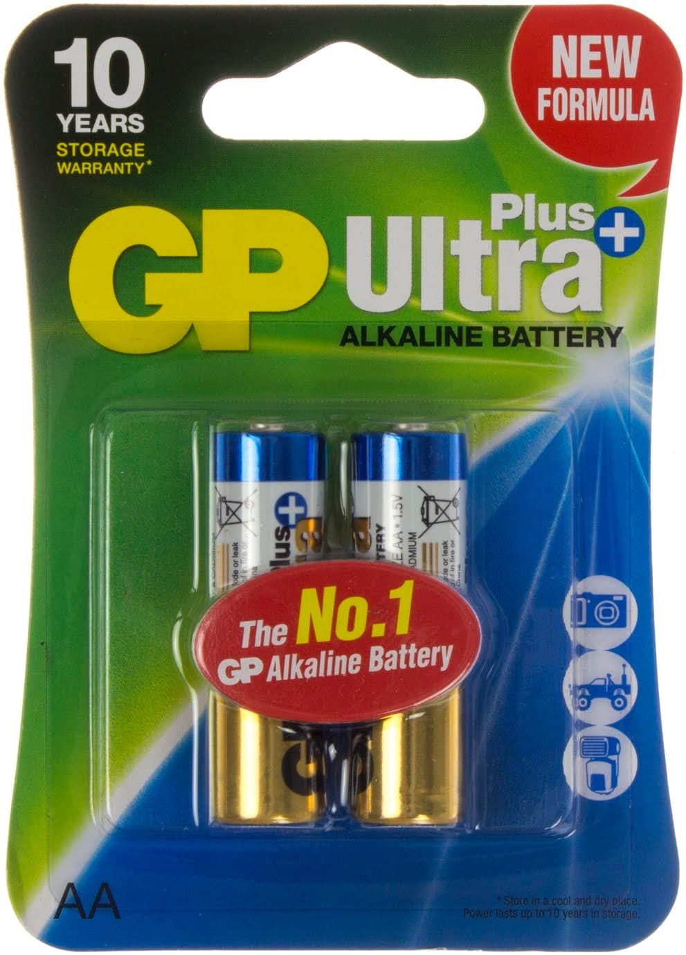 Батарейки GP Ultra Plus 15AUP-U2 LR-06/блістер 2шт — купити | Канцелярський Сад