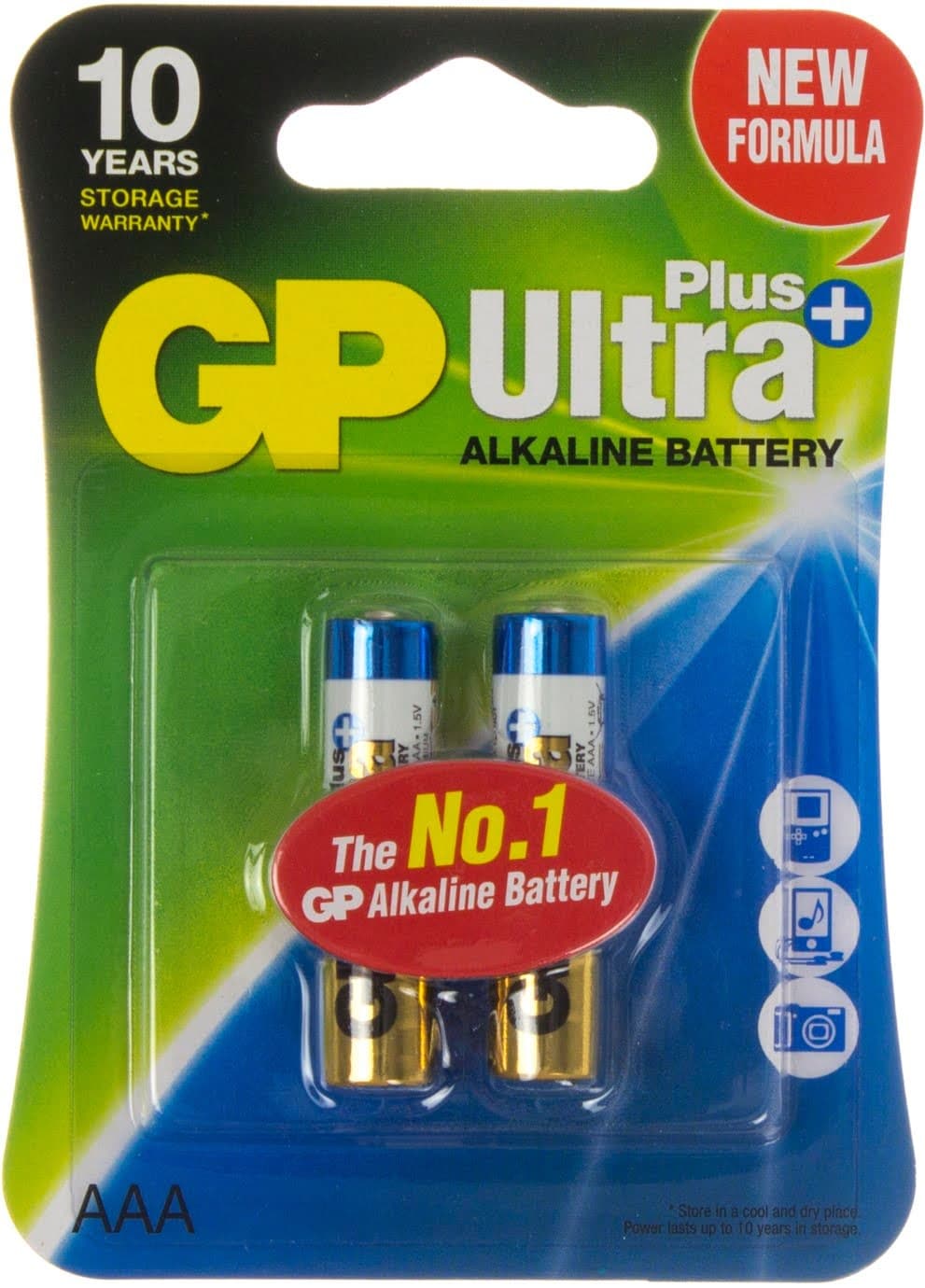 Батарейки GP Ultra Plus 24AUP-U2 LR-03/блістер 2шт — купити | Канцелярський Сад