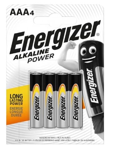 Батарейки Energizer Alkaline Power LR-03/блістер 4шт — купити | Канцелярський Сад