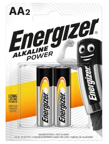 Батарейки Energizer Alkaline Power LR-06/блістер 2шт — купити | Канцелярський Сад