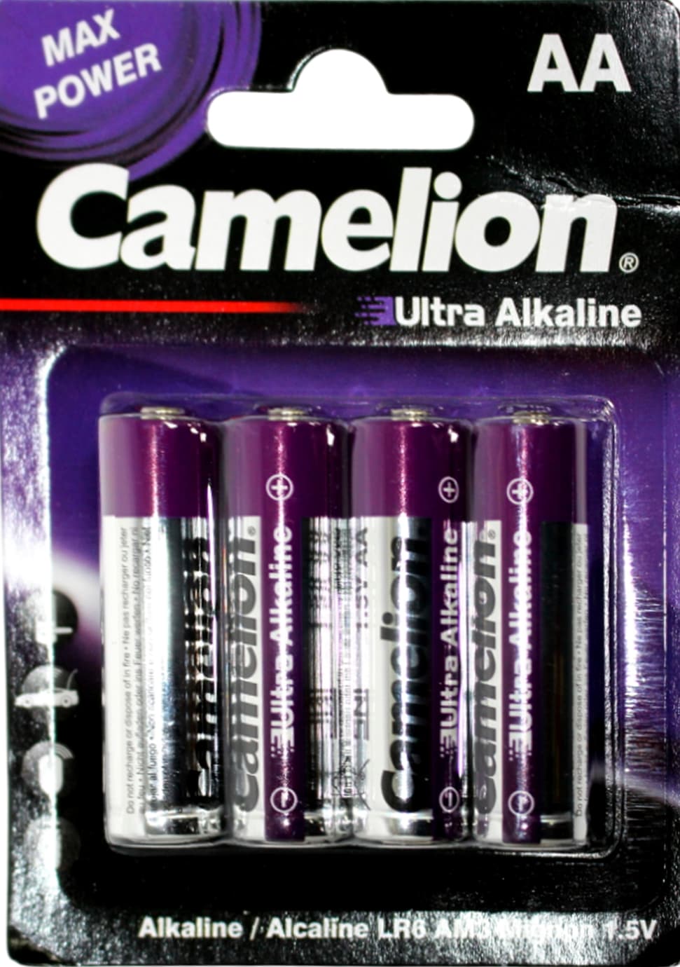 Батарейки Camelion Max Power Ultra violet LR-06/блістер 4шт — купити | Канцелярський Сад