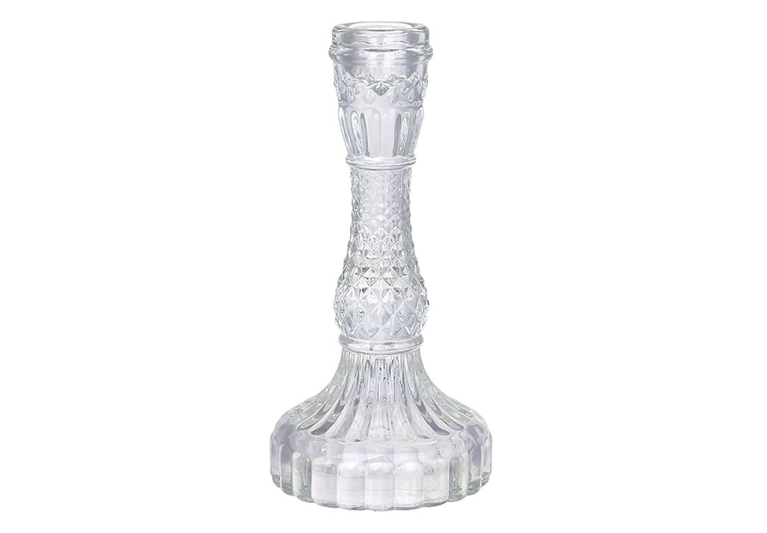 Підсвічник скло "Crystal" 11х22см (для тонкої свічки) прозорий №133-004/Bonadi — купити | Канцелярський Сад