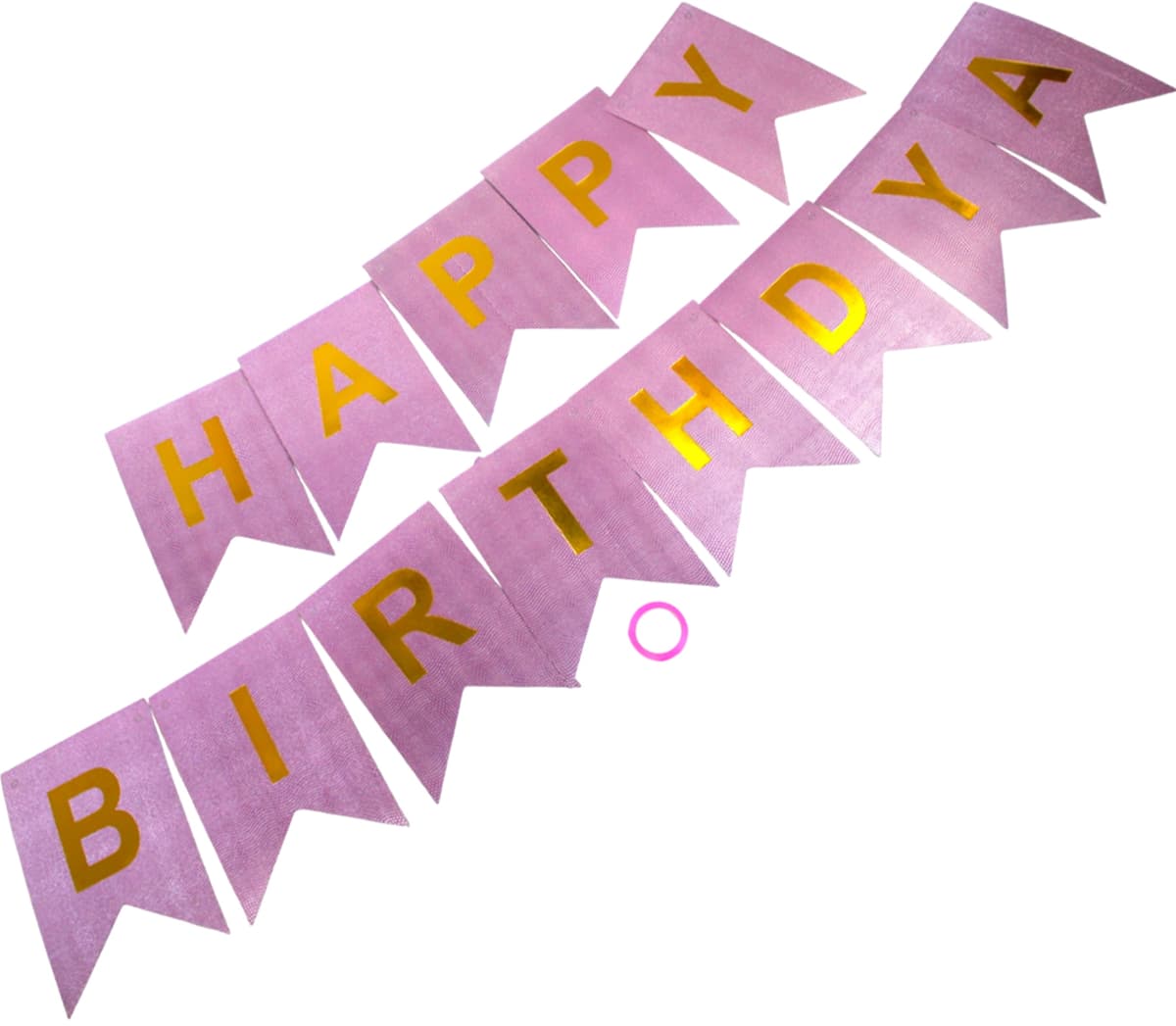 Гірлянда "Happy Birthday" стрази рожева — купити | Канцелярський Сад