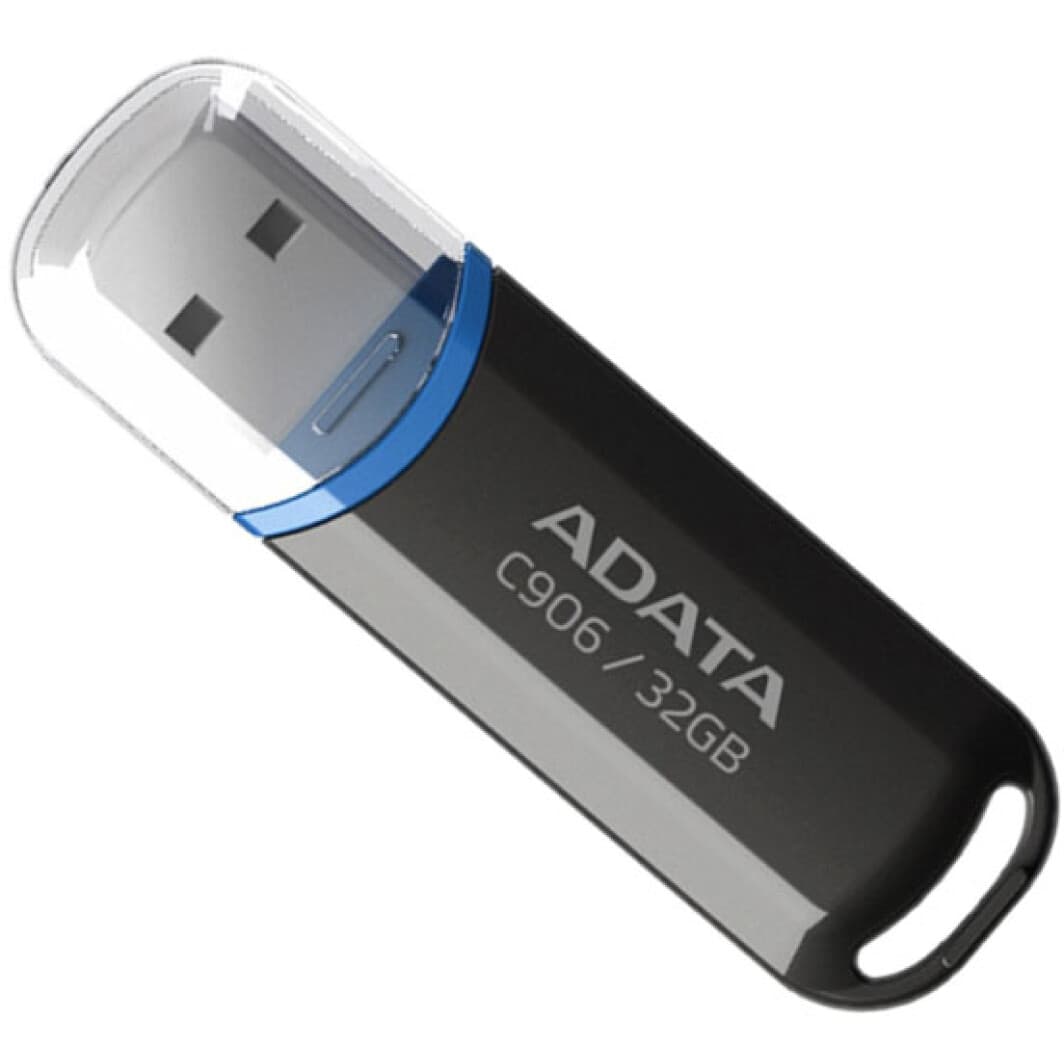 Флеш-пам`ять 32GB "A-Data" C906 USB2.0 black №1912 — фото товару | Канцелярський Сад