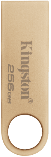Флеш-пам`ять 256GB "Kingston" SE9 G3 USB3.2 metal/gold №1379 — купити | Канцелярський Сад