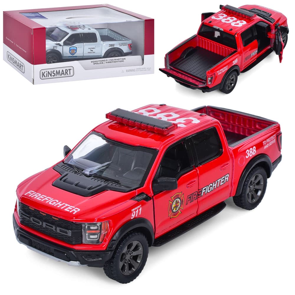 Машина інер-а метал. "Kinsmart" Ford F-150 Raptor Поліція/ №KT5436WPR — купити | Канцелярський Сад