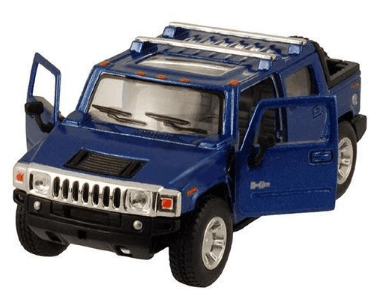 Машина інер-а метал. "Kinsmart" Hummer H2 SUT 2005,в кор-ці,16x7x8см,4кольор.№KT5097W — купити | Канцелярський Сад