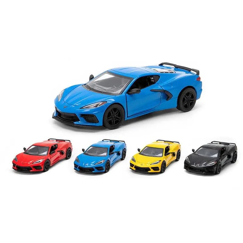 Машина метал. "Kinsmart" Corvette 2021,4 кольори,в кор-ці,16х8х7,5см №KT5432W — купити | Канцелярський Сад