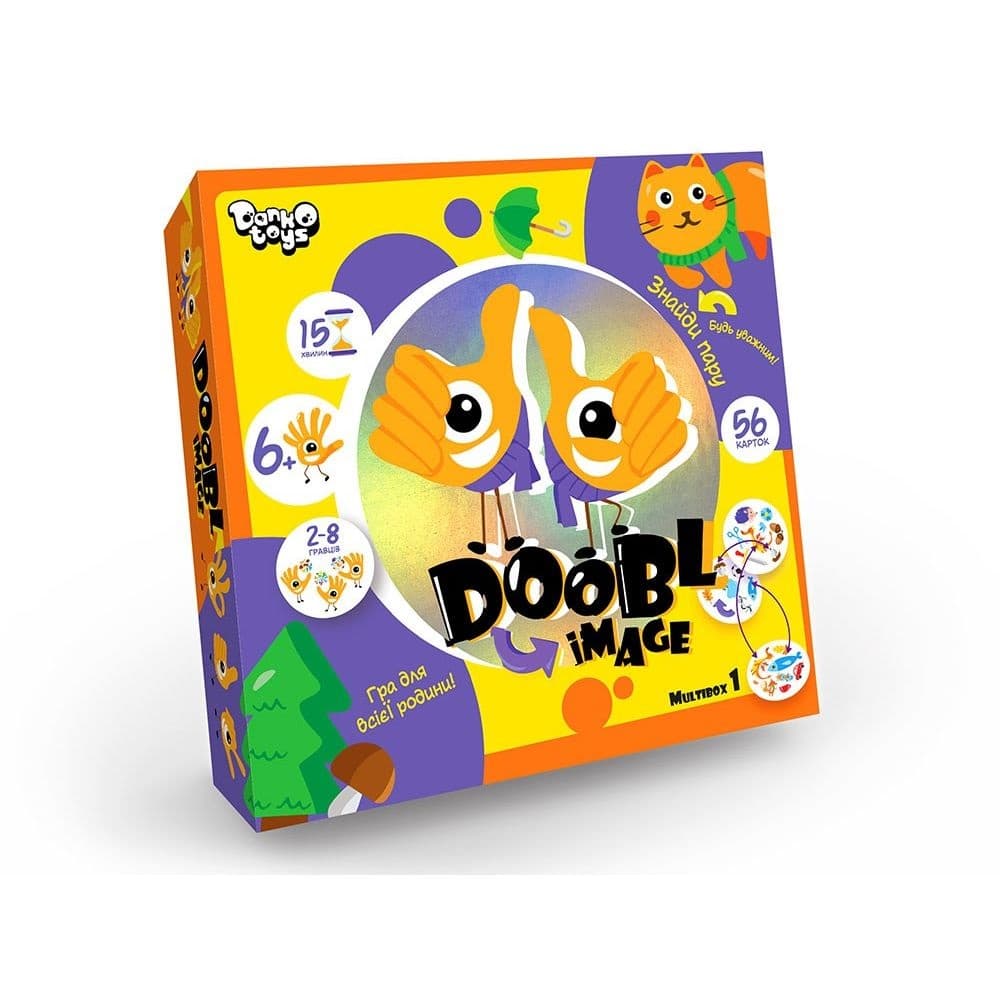 Гра "Doobl Image" вел. №DBI-01-01U,02U,03U,04U/DankoToys — фото товару | Канцелярський Сад