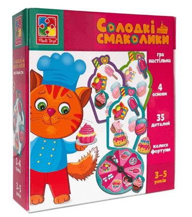 Гра "Солодкі смаколики" укр. №VT1804-42 — купити | Канцелярський Сад