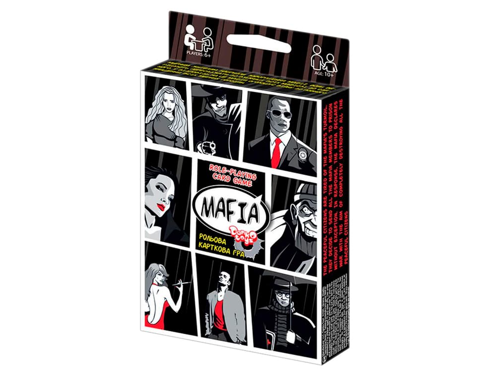 Гра "Мафія" укр/англ. №DTG52EN/DankoToys — купити | Канцелярський Сад