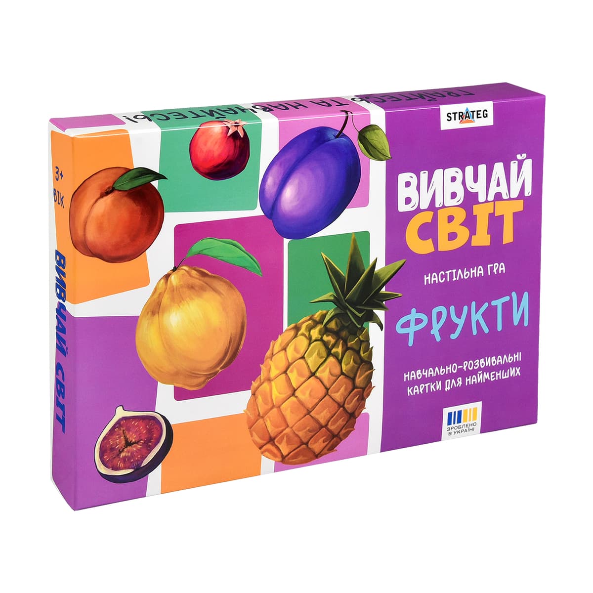 Гра наст. "Вивчай світ. Фрукти" укр. №30805/Strateg — купити | Канцелярський Сад