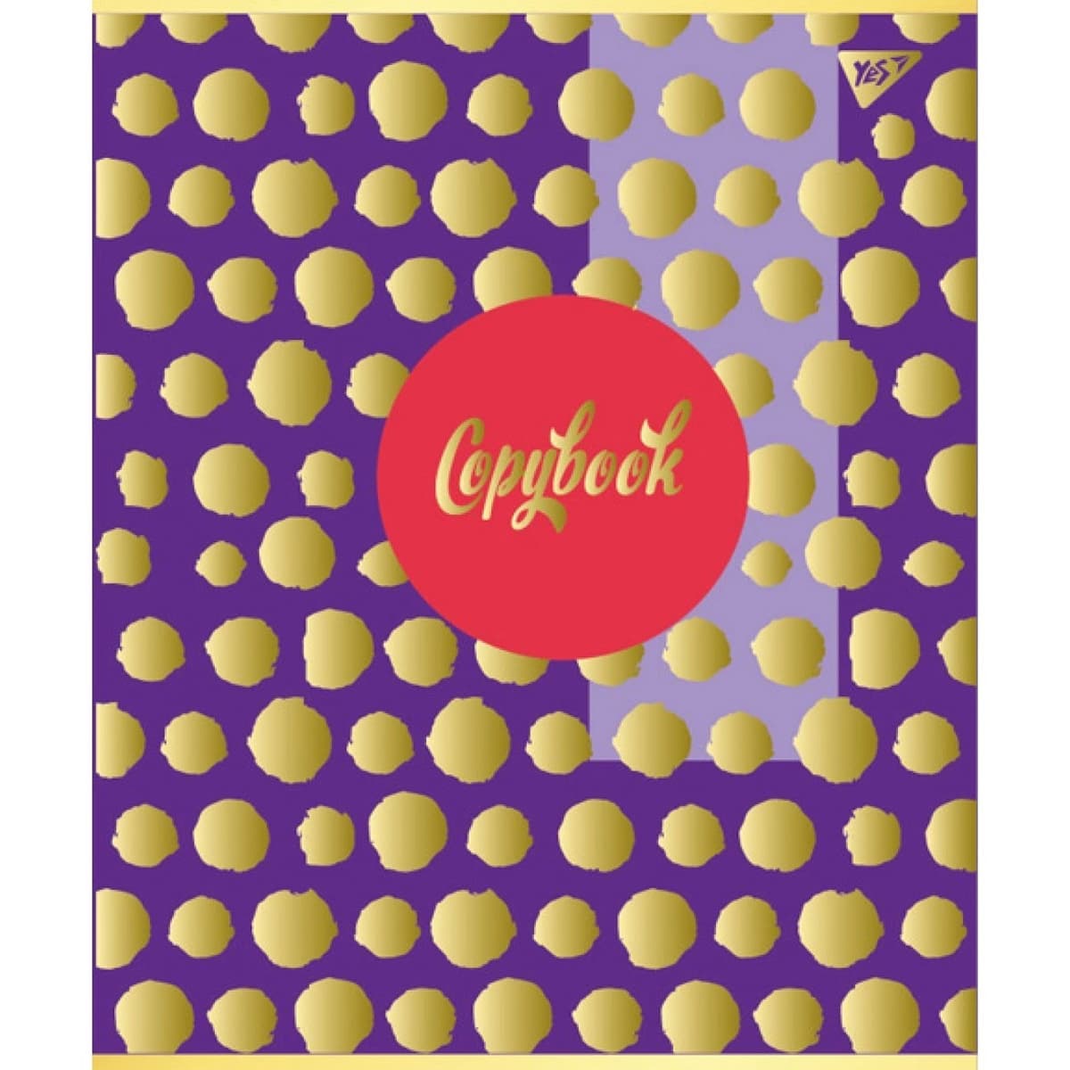 Зошит А4 96арк. кліт. мат.ВДЛ+софт-тач+фольга золото "Flower" №891472/Yes — купити | Канцелярський Сад