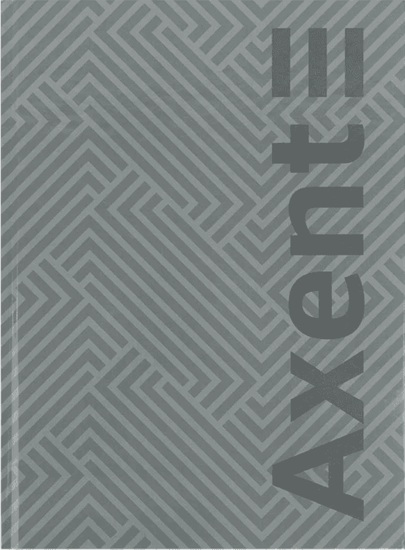Книга-канц. А4 96арк. кліт. тв. обкл. "Pattern" сіра №8425-2-A/Axent — купити | Канцелярський Сад