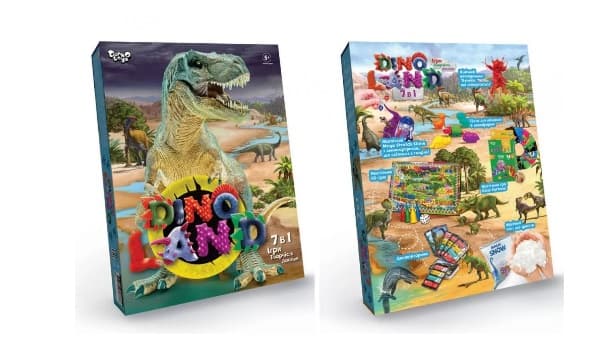 Набір креативної творчості "Dino Land" 7в1 №DL-01-01U/DankoToys — купити | Канцелярський Сад