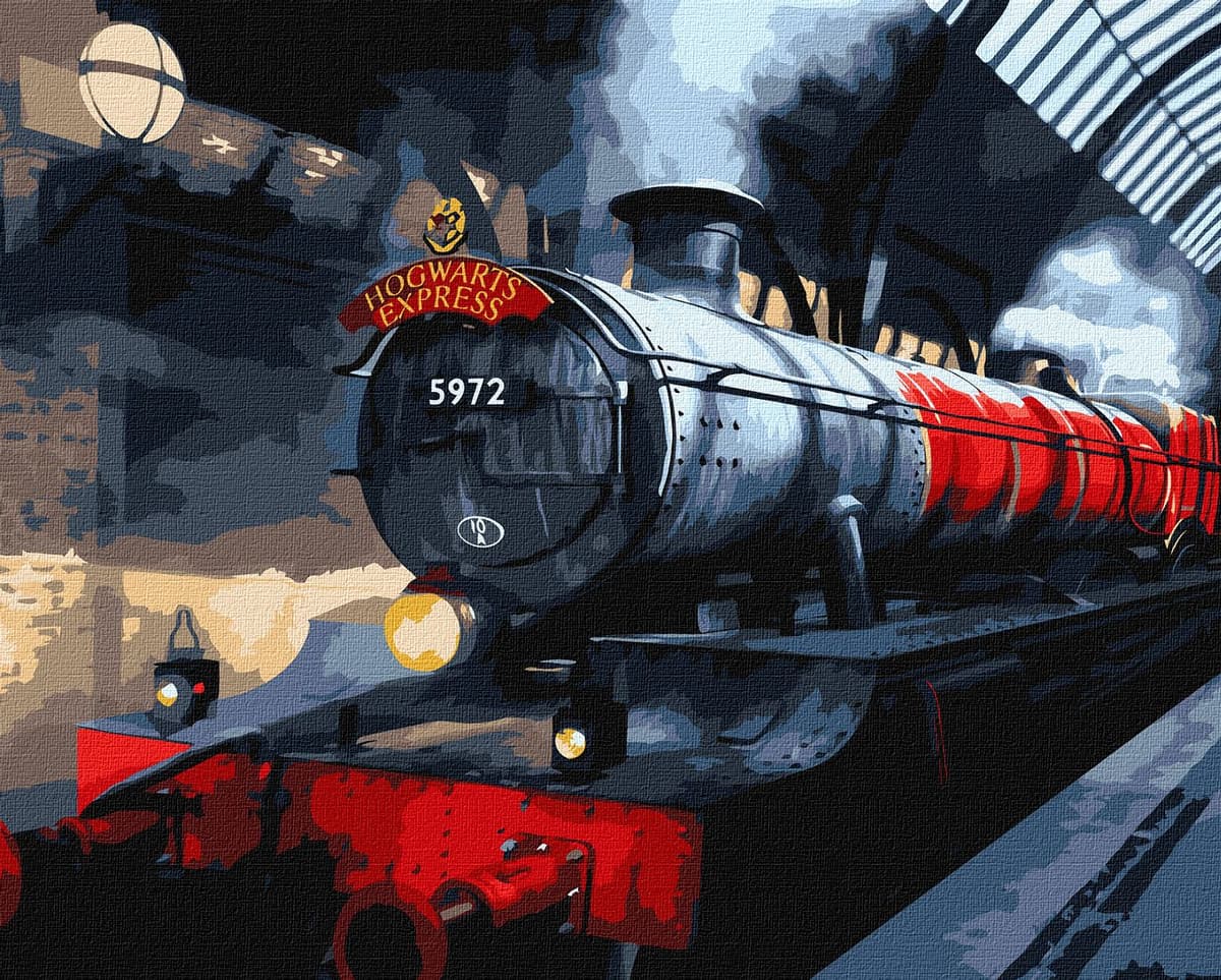 Картини по ном.акрил.WB"HarryPotter:Гоґвортський експрес з фарб.мет.extra"40х50см№KHО5210 — купити | Канцелярський Сад