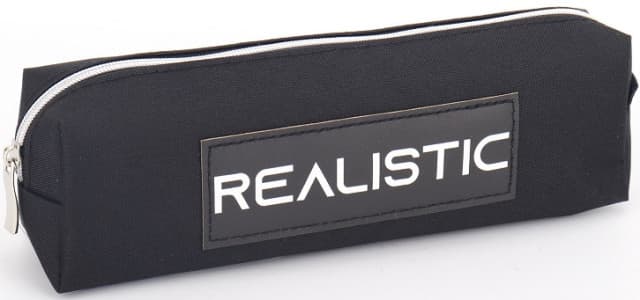 Пенал 1від., б/н,на блиск. "Realistic" чорний 2 №KJ4053/Мандарин — купити | Канцелярський Сад