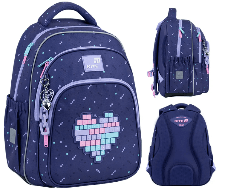 Рюкзак "Kite" Education 763M Type Love 3від.,2карм. №K26-763M-2 — купити | Канцелярський Сад