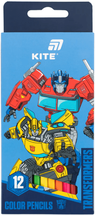 Олівці кольор. 12 кольор. "Kite" №TF26-051 Transformers — купити | Канцелярський Сад