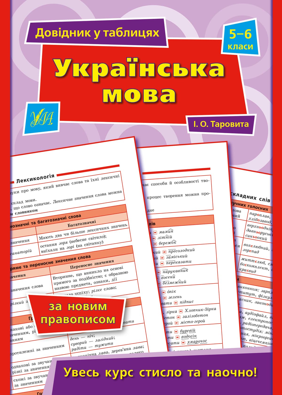 Книжка А5 "Довідник у таблицях. Українська мова" 5-6кл. /УЛА — купити | Канцелярський Сад