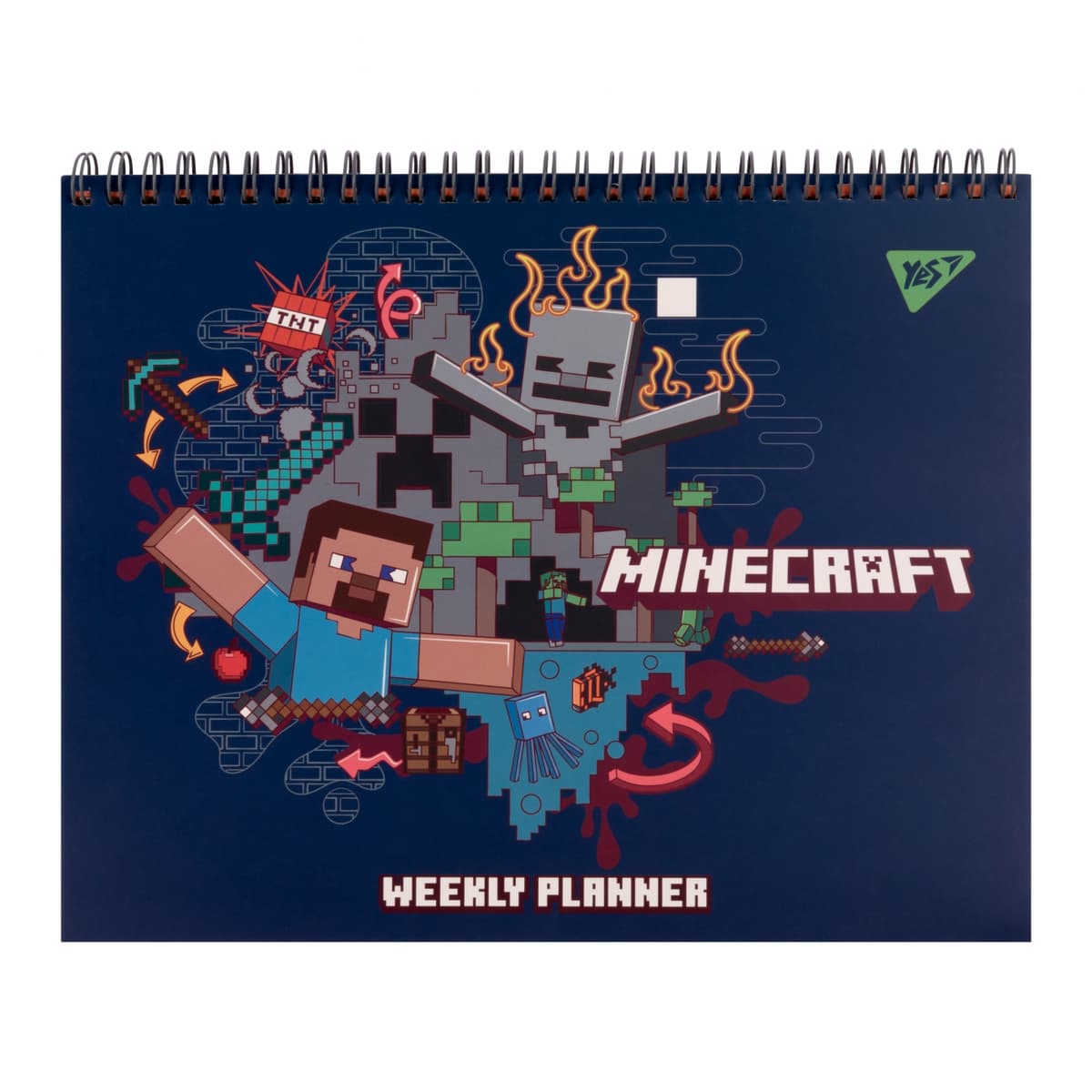 Планінг "Yes" 52арк. Minecraft наст. 25х20см №252181 — фото товару | Канцелярський Сад