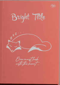 Блокнот А5 40арк. б/лін. "Bright Title note" fox №902538/Profiplan — купити | Канцелярський Сад