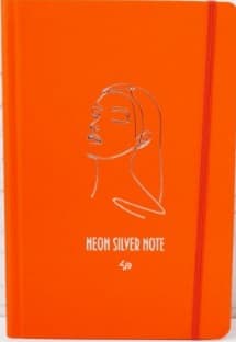 Блокнот А6 80арк. кліт. "Neon silver note" orange №904501/Profiplan — купити | Канцелярський Сад