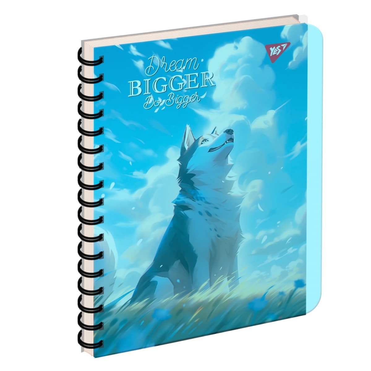 Блокнот пруж. А5 144арк. кліт. пласт. обкл. "Husky" №681973/Yes — купити | Канцелярський Сад