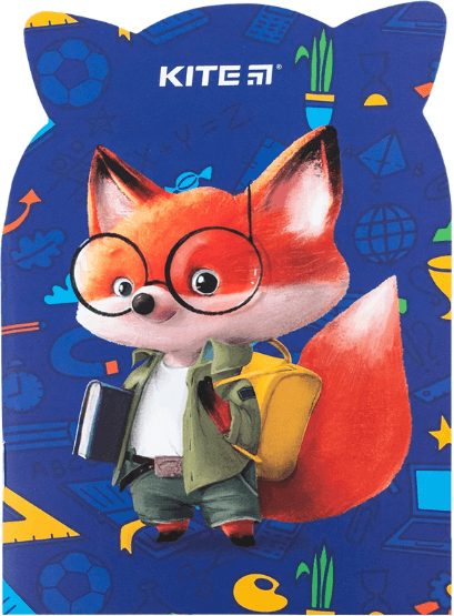 Блокнот А5 48арк. м'яка обкл. Smart fox №K24-461-3/Kite — купити | Канцелярський Сад